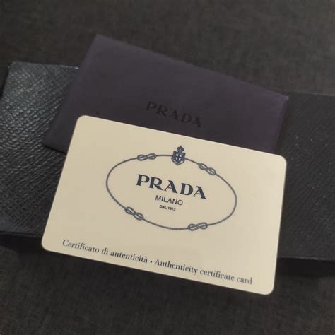 vintage prada authenticity card|prada authenticity card blank.